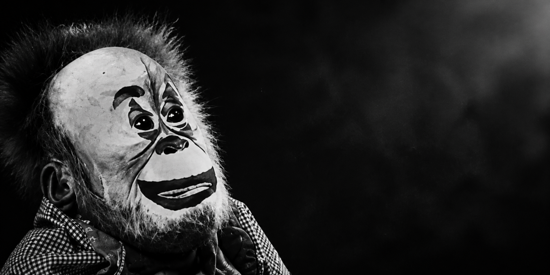 Black and white panoramic APEONCIRCUS banner
